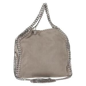 Stella MacCartney Chain Falabella Bag polyester 2way Gray 371223 Auth am9292